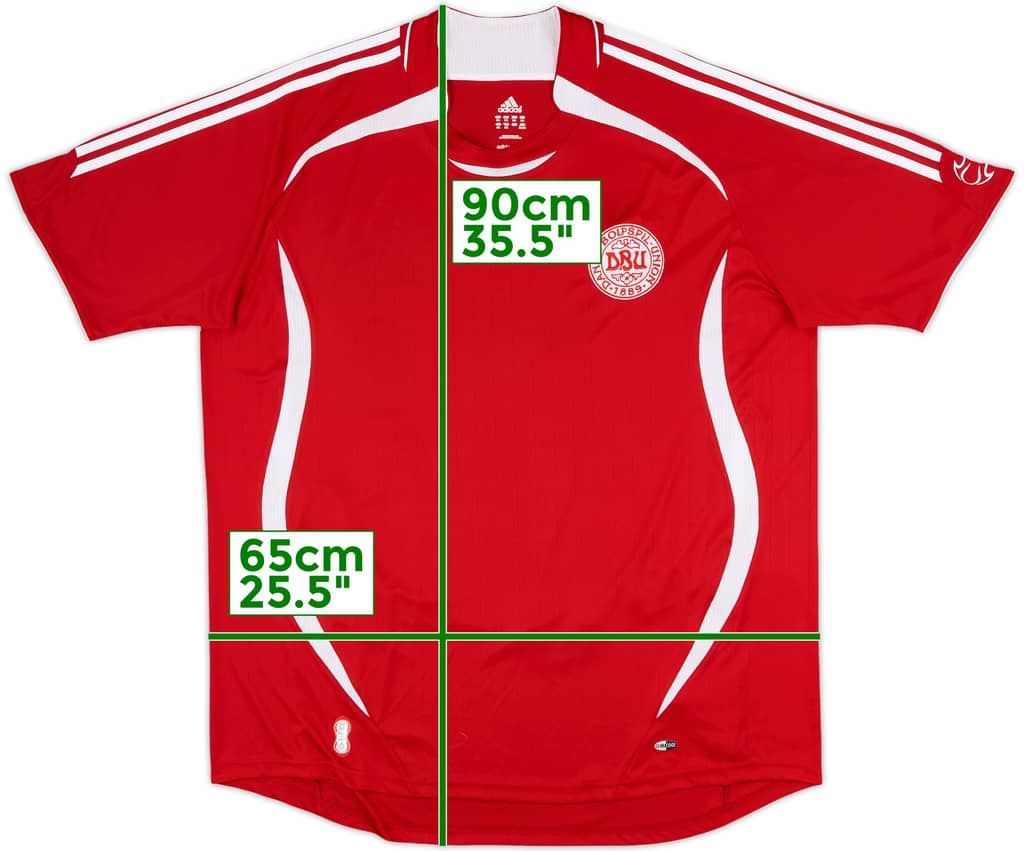 2006-08 Denmark Home Shirt - 9/10 - (XXL)