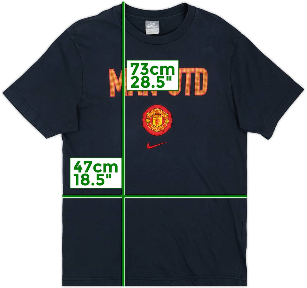 2009-10 Manchester United Nike Cotton Tee - 9/10 - (L)