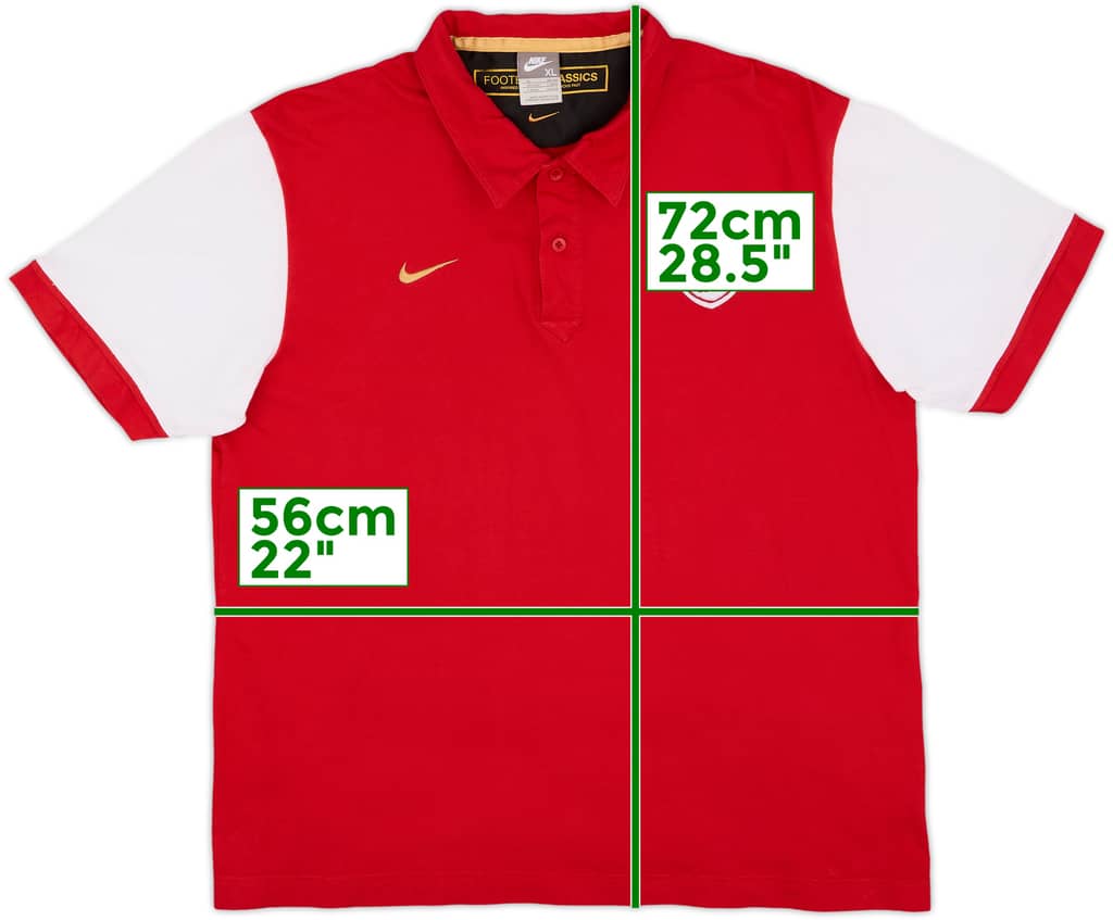 2007-08 Arsenal Nike Football Classics Polo Shirt - 8/10 - (XL)