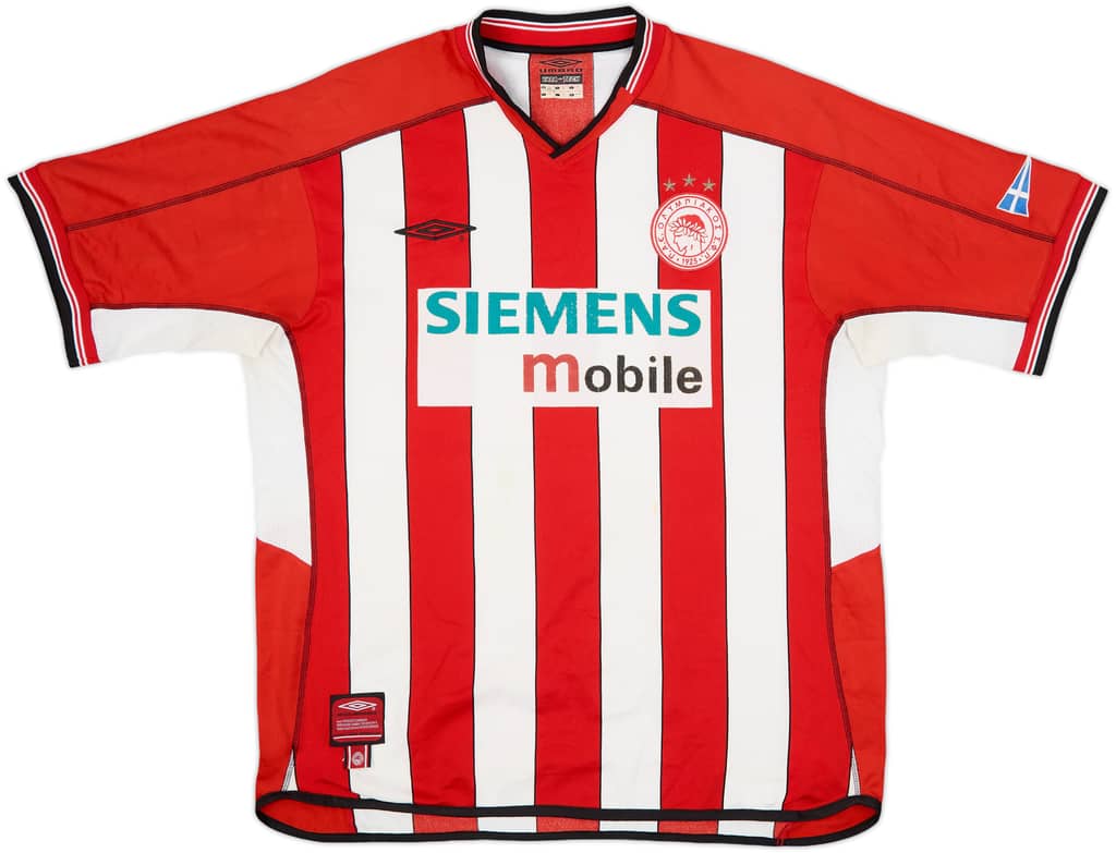 2002-03 Olympiakos Home Shirt - 5/10 - (XL)