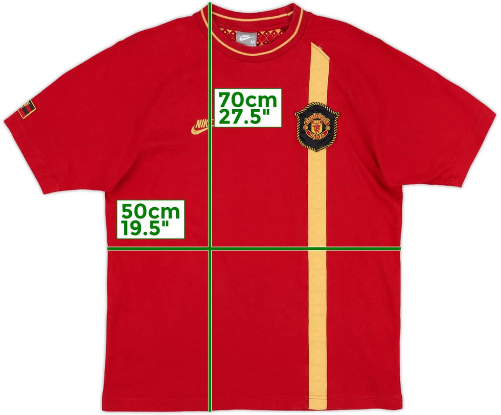 2007-08 Manchester United Nike Cotton Tee - 10/10 - (M)