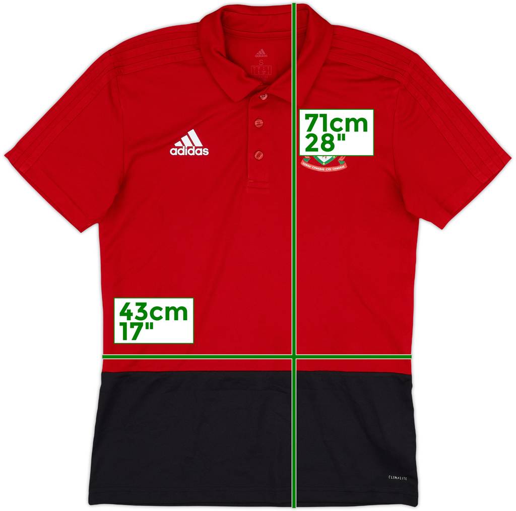 2018-19 Wales adidas Polo Shirt - 8/10 - (S)