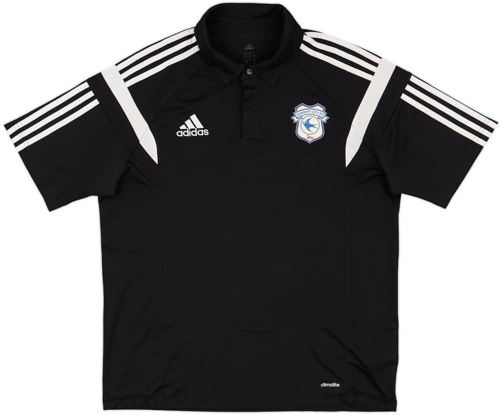 2015-16 Cardiff City adidas Polo Shirt - 9/10 - (L)