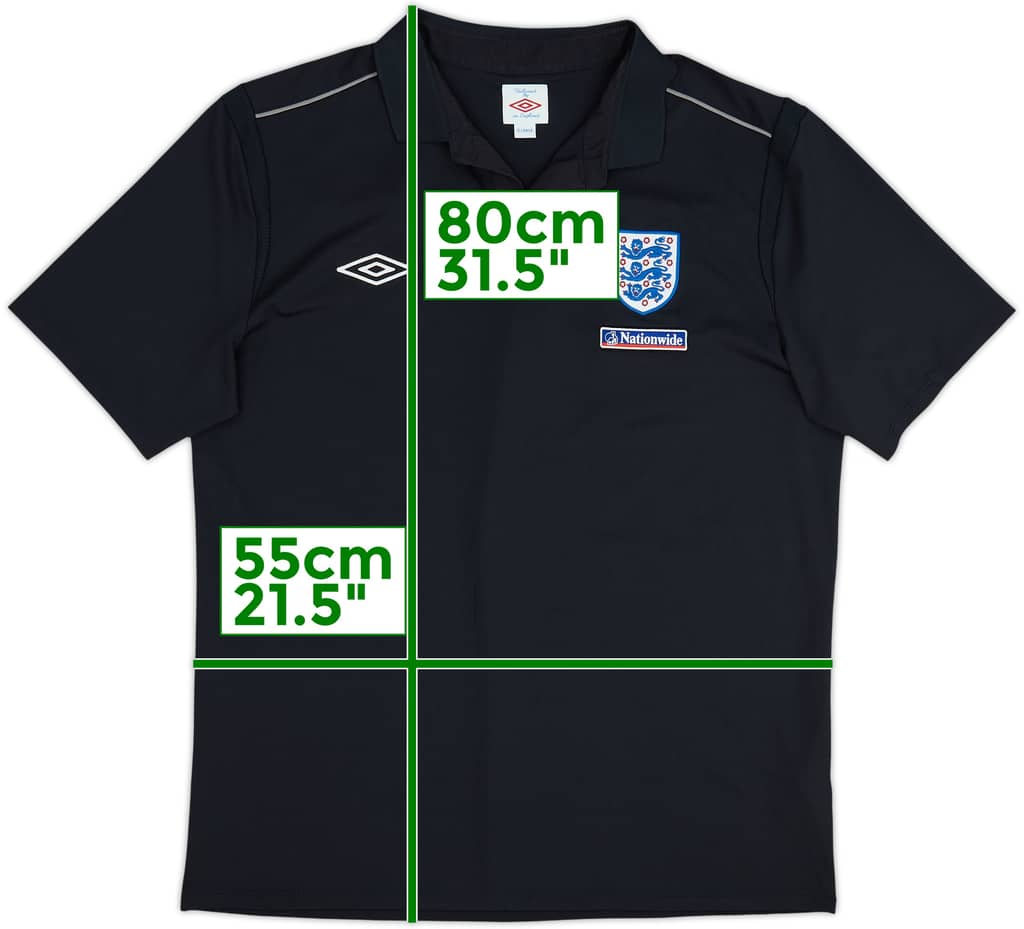 2010-11 England Umbro Polo Shirt - 8/10 - (XL)