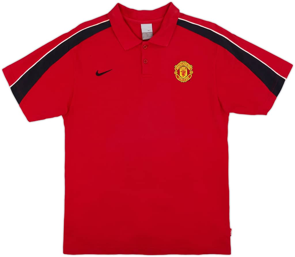 2004-05 Manchester United Nike Polo Shirt - 8/10 - (M)