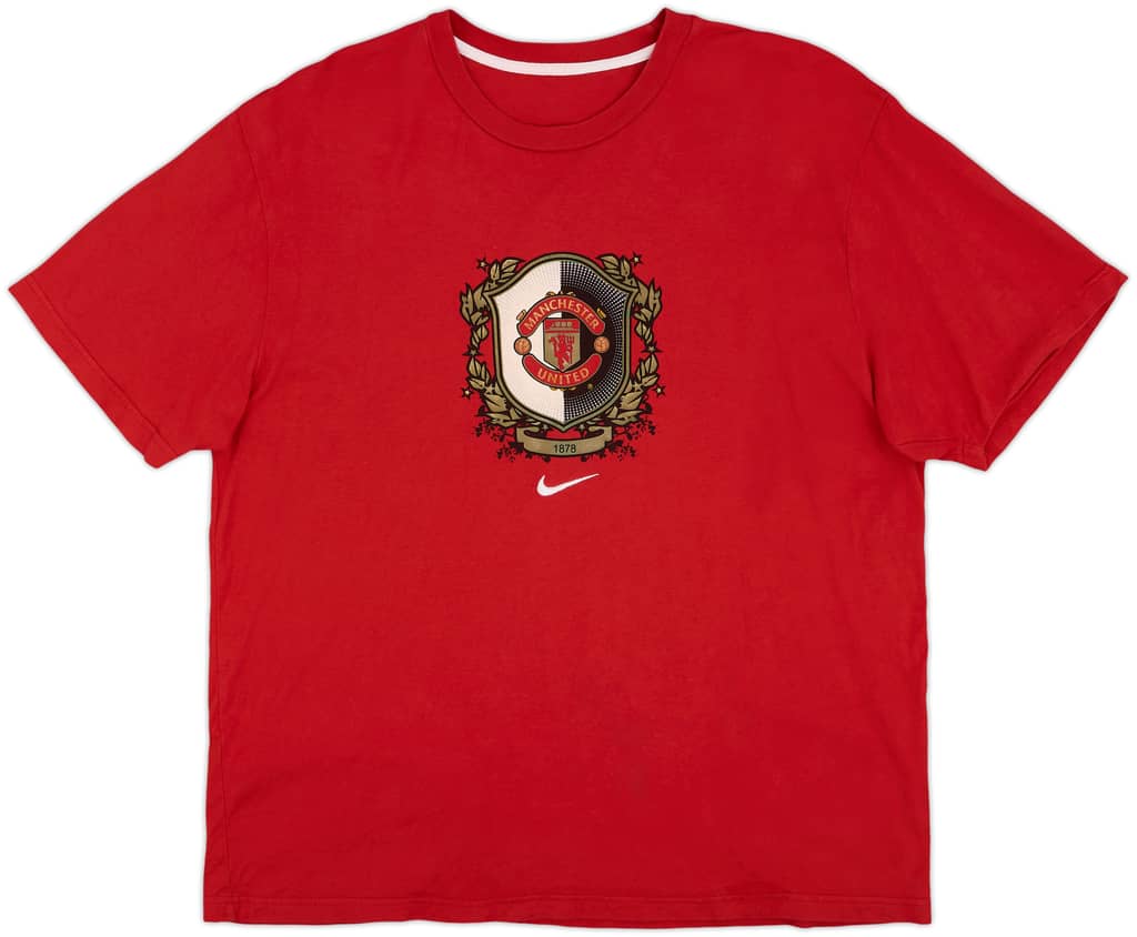 2006-07 Manchster United Nike Graphic Tee - 7/10 - (XL)