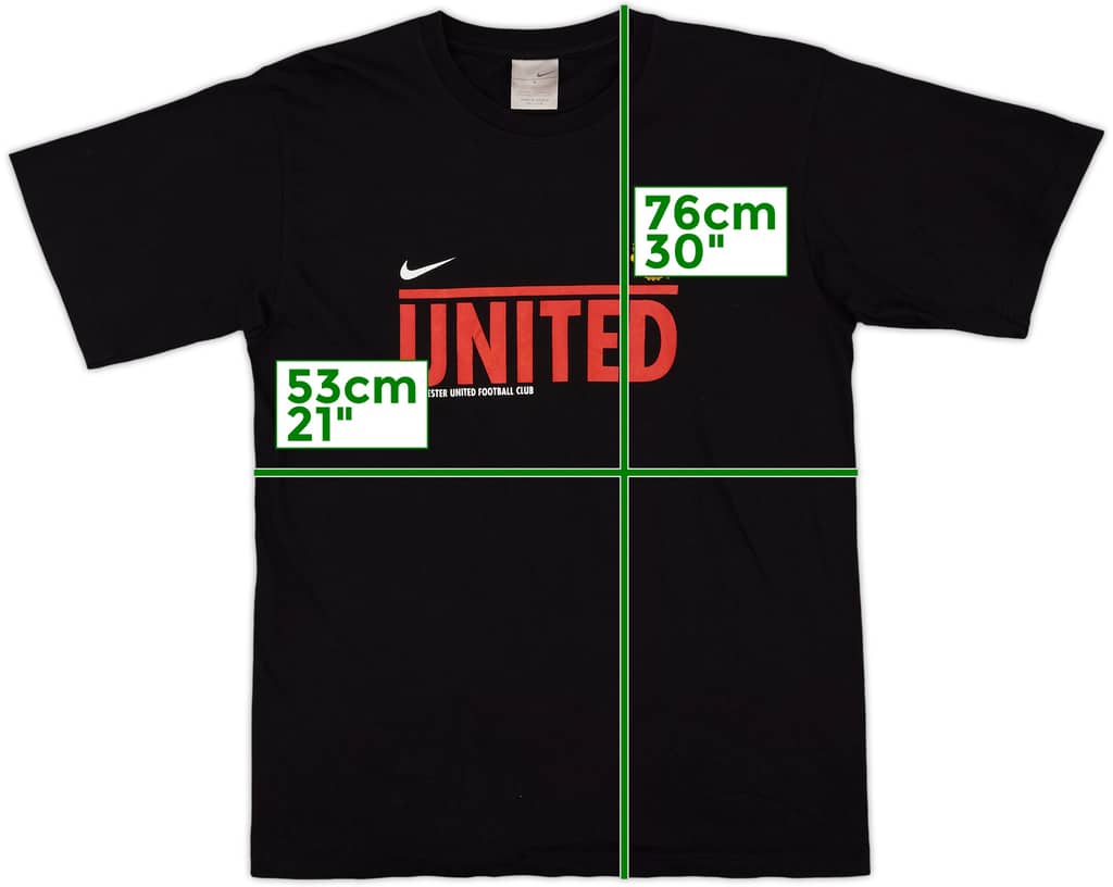 2004-05 Manchester United Nike Cotton Tee - 8/10 - (L)