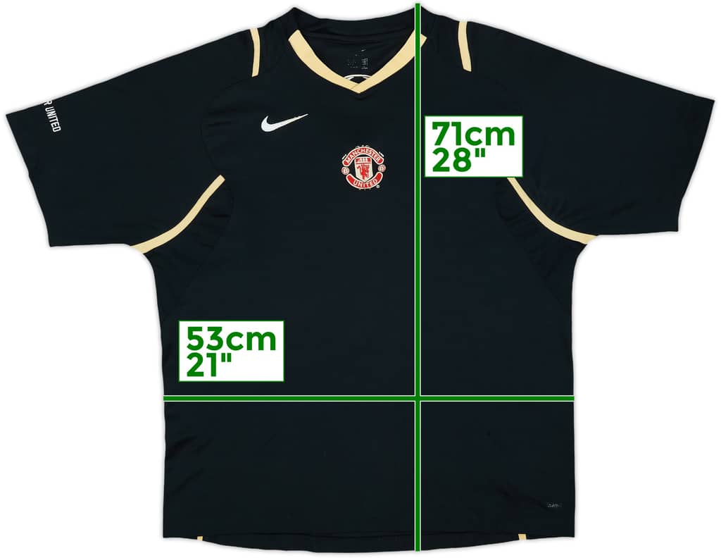 2006-07 Manchester United Nike Training Shirt - 8/10 - (L)