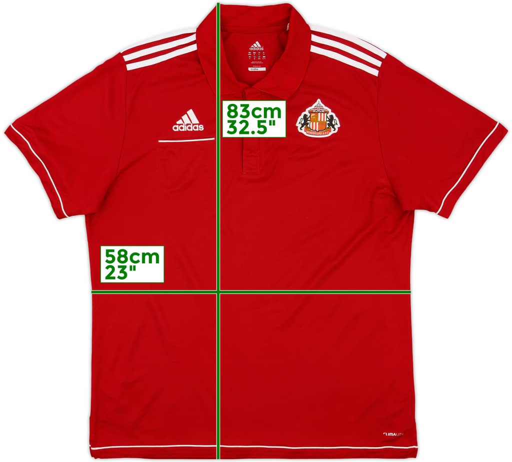 2014-15 Sunderland adidas Polo Shirt - 9/10 - (XXL)