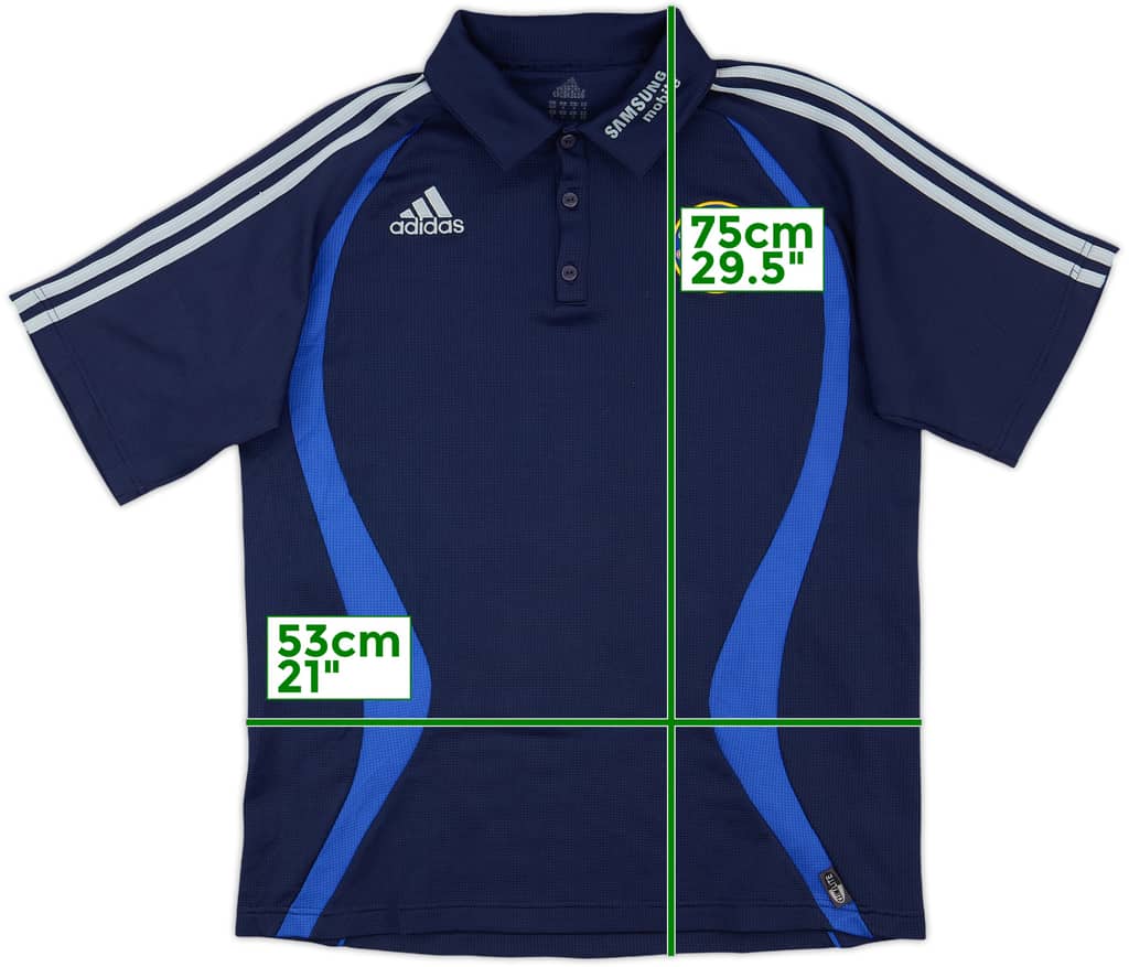 2006-07 Chelsea adidas Polo Shirt - 8/10 - (L)