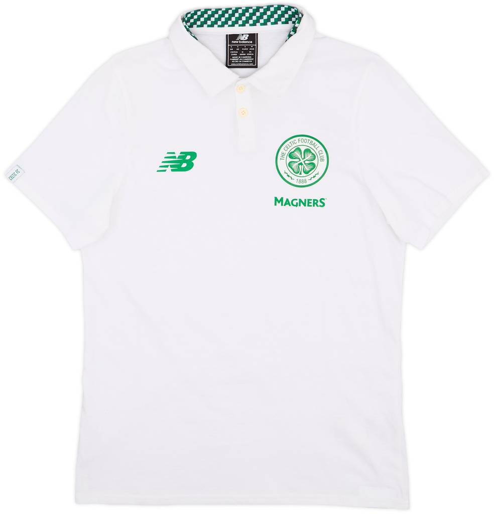 2017-18 Celtic New Balance Polo Shirt - 8/10 - (S)