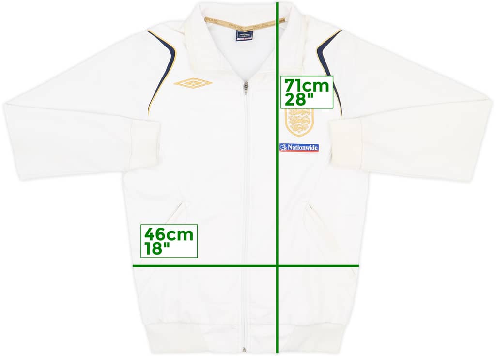 2006-08 England Umbro Track Jacket - 7/10 - (S)
