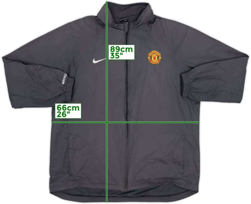 2004-05 Manchester United Nike Hooded Rain Jacket - 6/10 - (XL)