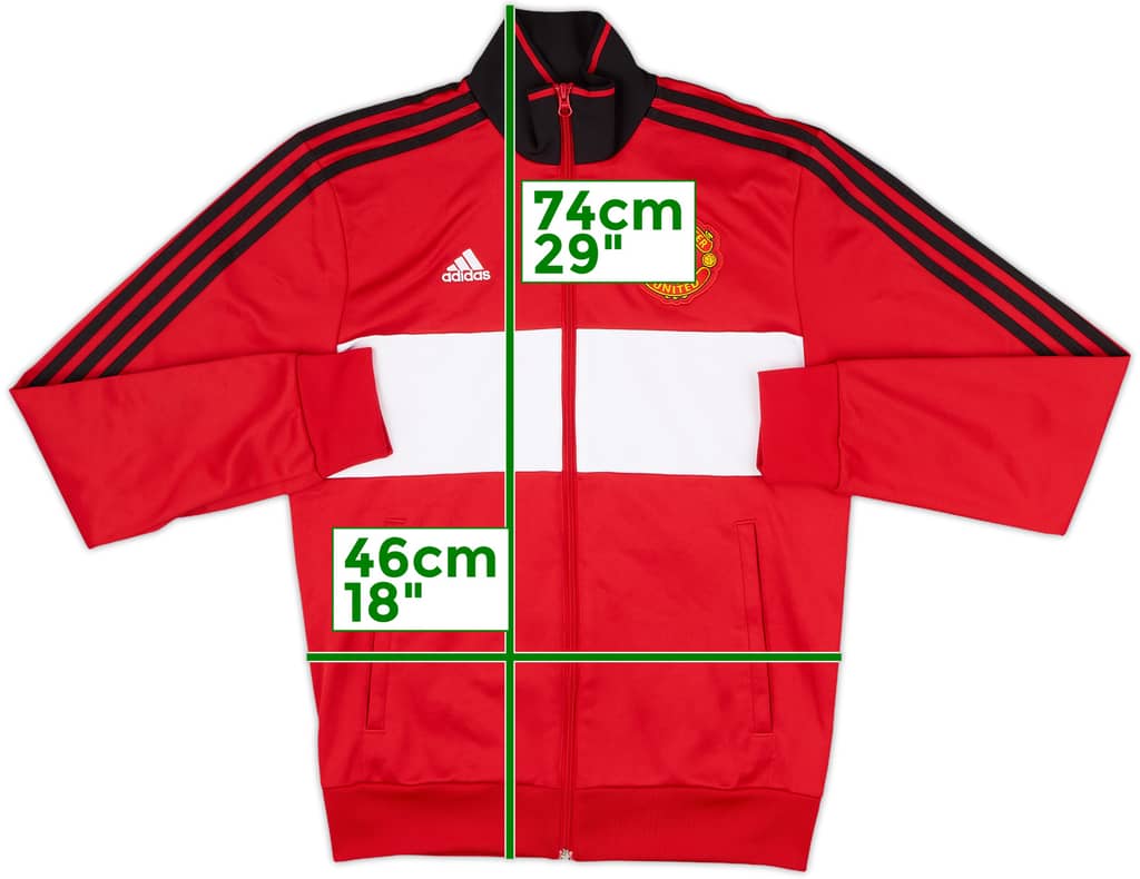 2017-18 Manchester United adidas Track Jacket - 9/10 - (S)