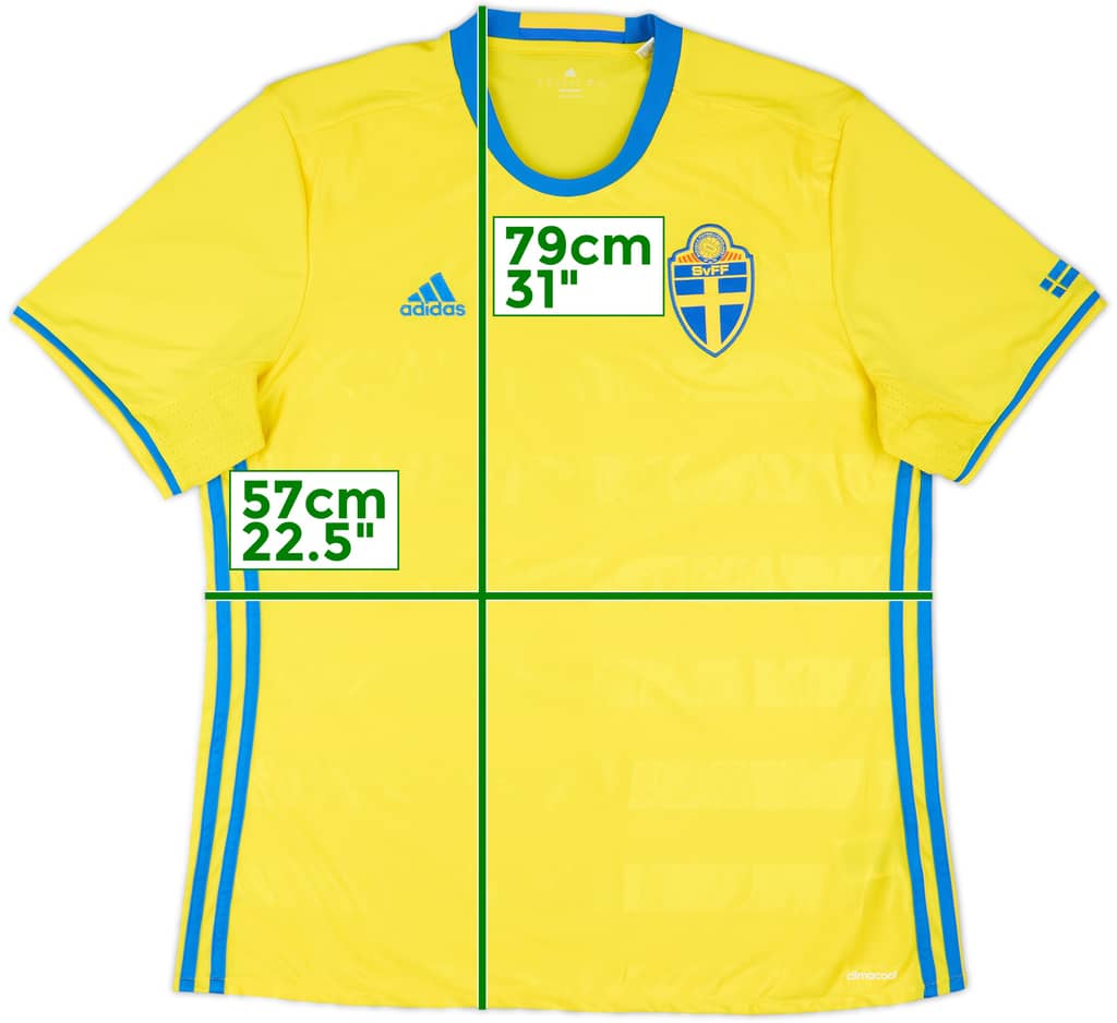 2016-17 Sweden Home Shirt - 9/10 - (XL)