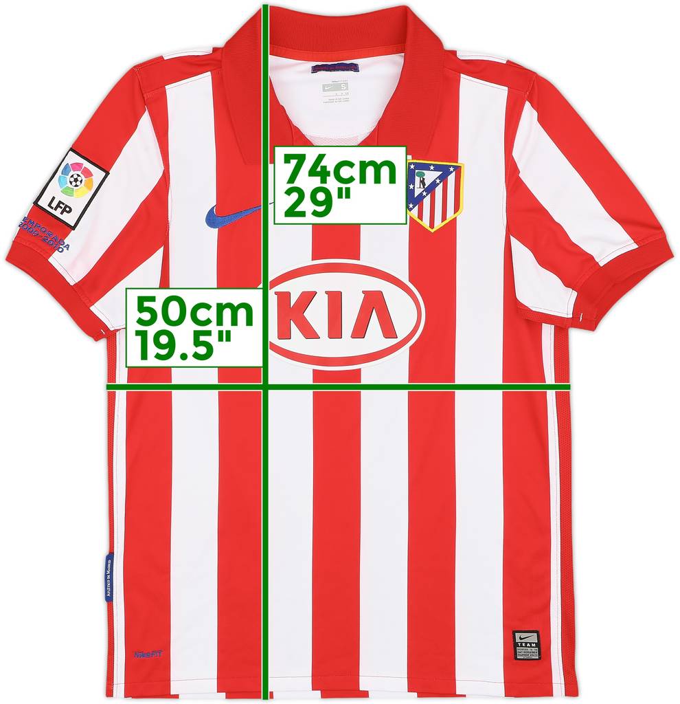 2009-10 Atletico Madrid Home Shirt - 9/10 - (S)