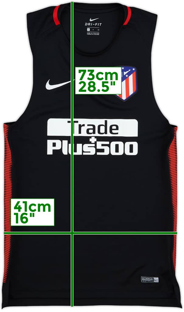2017-18 Atletico Madrid Nike Training Vest - 10/10 - (S)