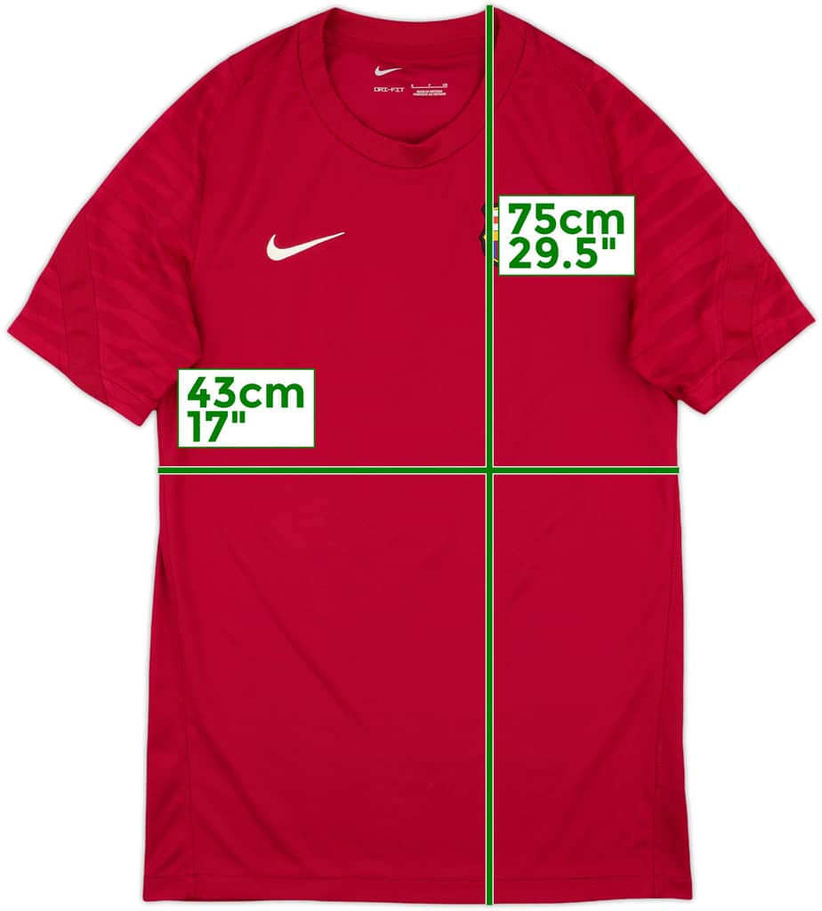 2021-22 Barcelona Nike Training Shirt - 10/10 - (S)