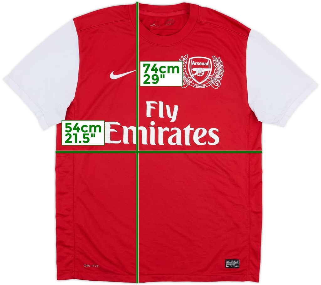 2011-12 Arsenal Home Shirt - 5/10 - (L)