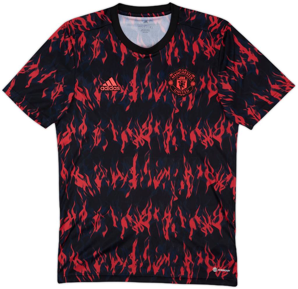 2021-22 Manchester United adidas Training Shirt - 10/10 - (M)