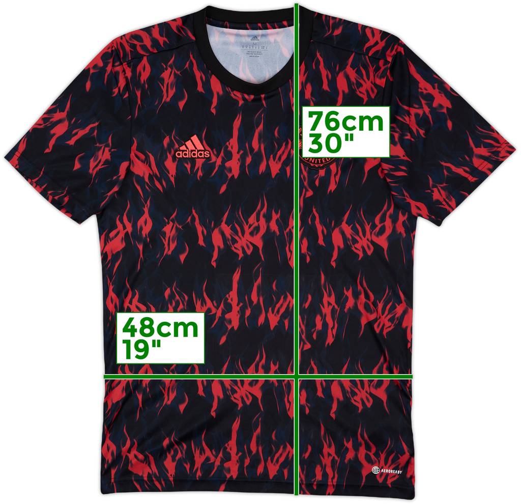 2021-22 Manchester United adidas Training Shirt - 10/10 - (M)