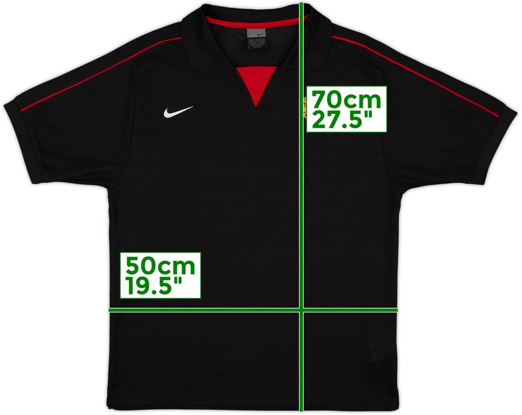 2002-03 Manchester United Nike Polo Shirt - 9/10 - (S)