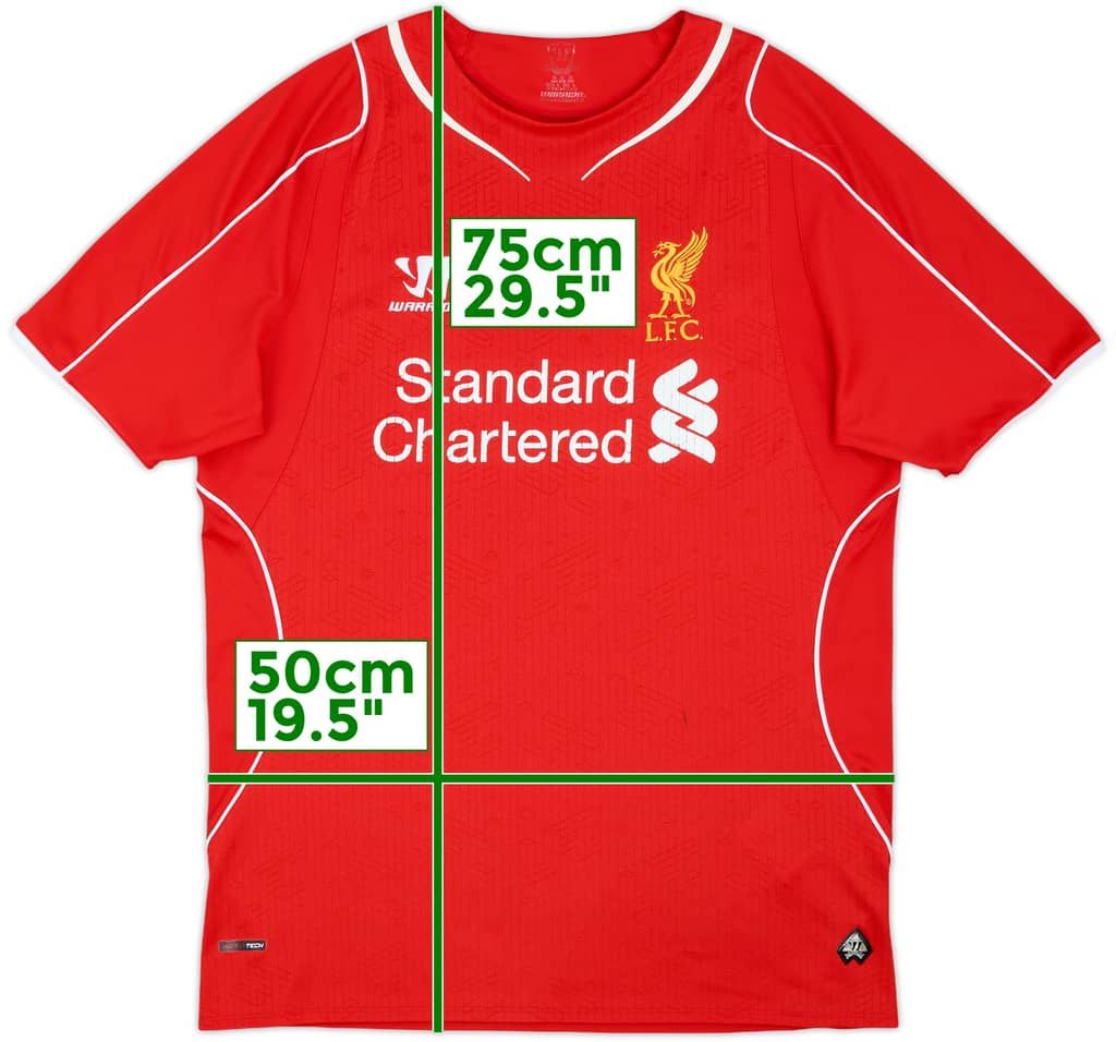 2014-15 Liverpool Home Shirt - 6/10 - (M)
