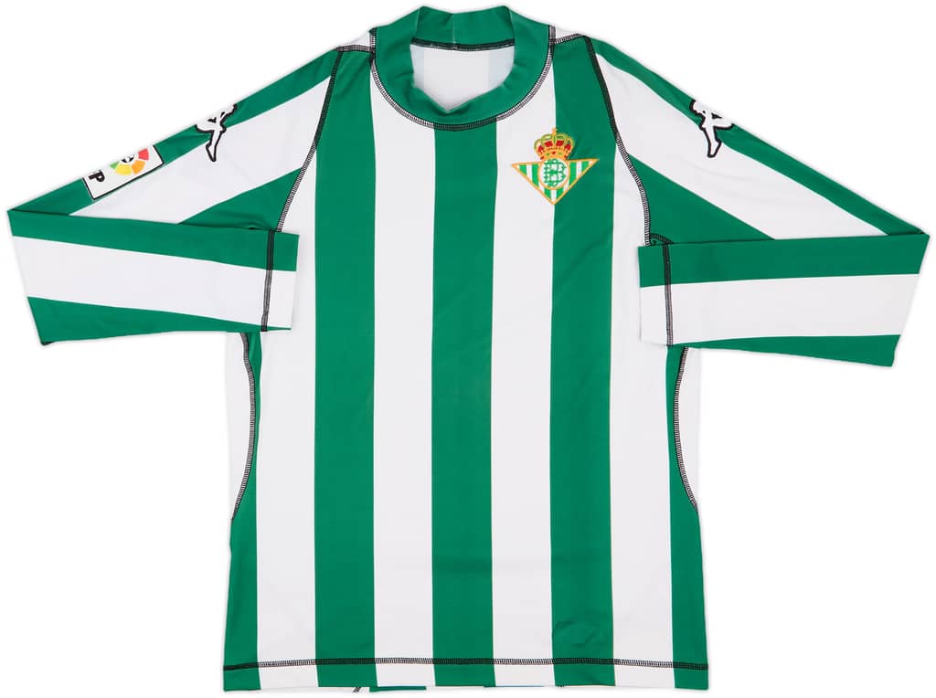 2002-03 Real Betis Home L/S Shirt - 9/10 - (L)