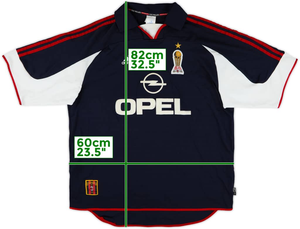 1999-00 AC Milan Centenary Third Shirt - 8/10 - (XL)