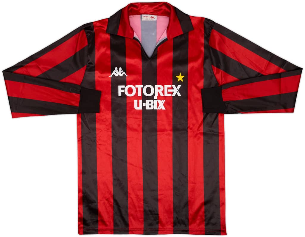 1986-87 AC Milan Home L/S Shirt - 9/10 - (L)