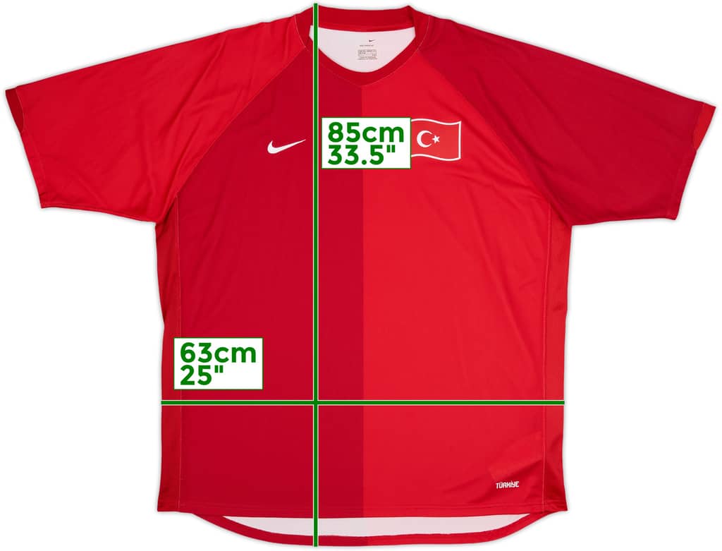 2006-08 Turkey Home Shirt - 9/10 - (XXL)