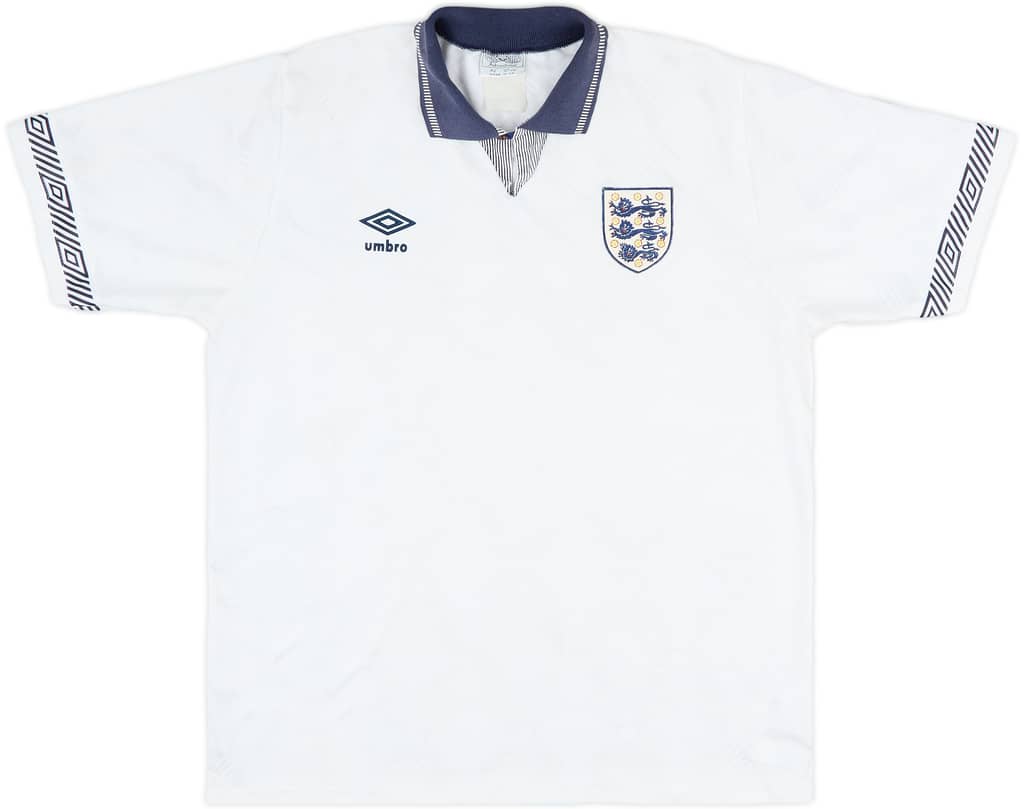 1990-92 England Home Shirt - 10/10 - (L)