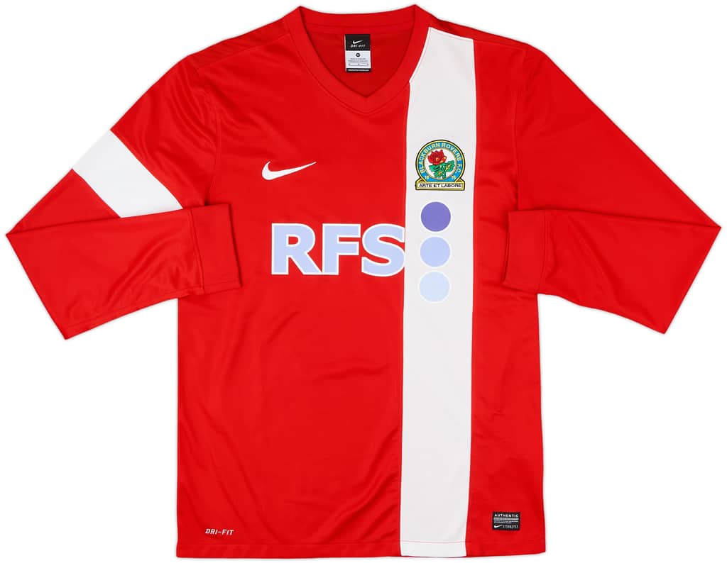 2013-14 Blackburn Away L/S Shirt - 8/10 - (M)