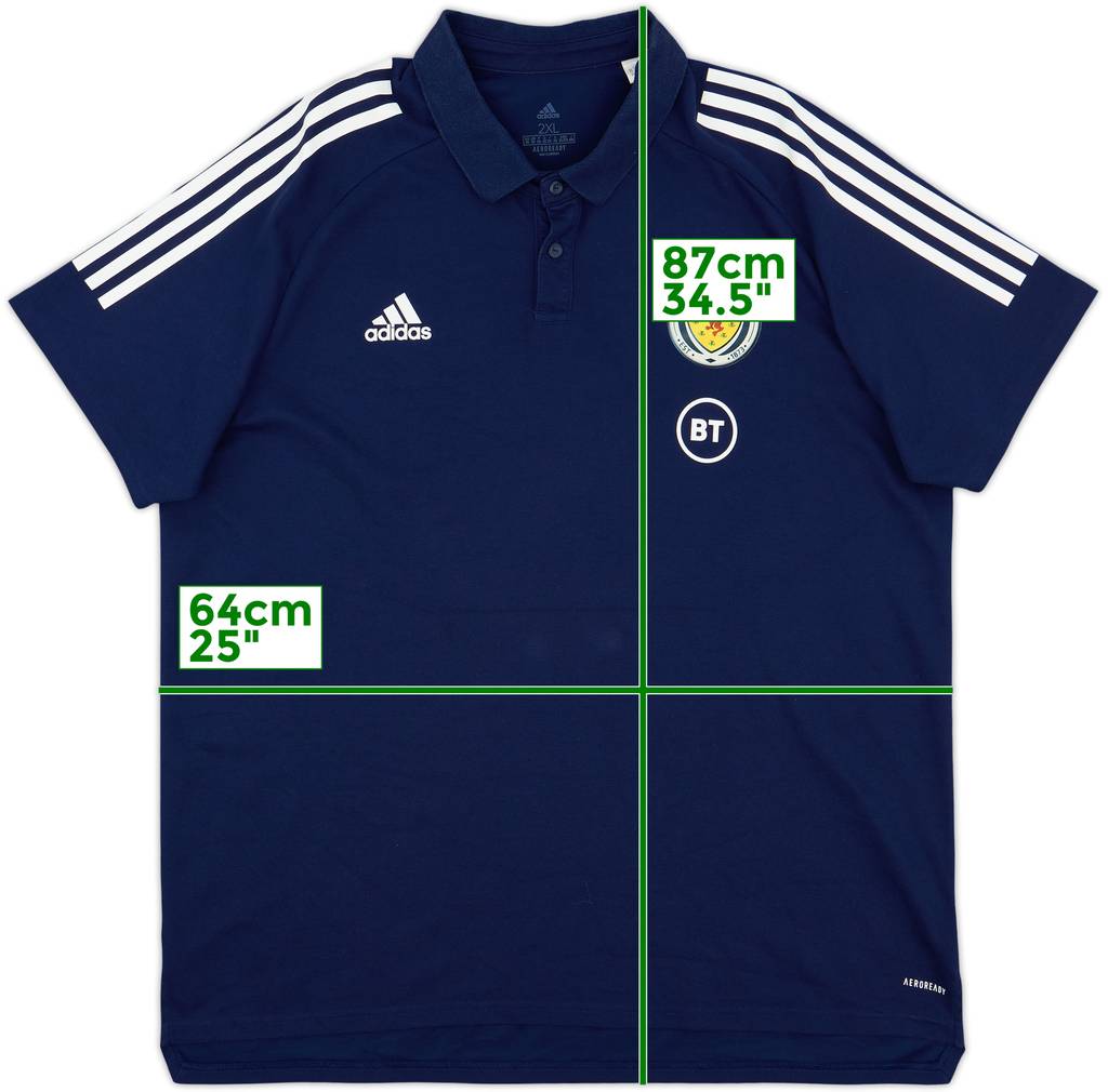 2020-21 Scotland adidas Polo Shirt - 9/10 - (XXL)