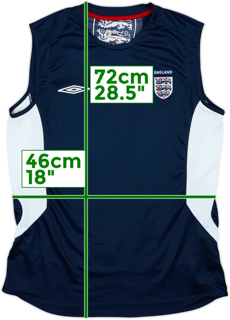 2008-10 England Umbro Training Vest - 8/10 - (L)