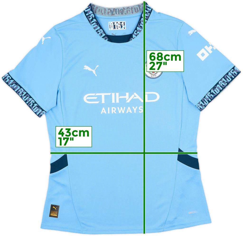 2023-24 Manchester City Home Shirt - 9/10 - (Women's M)