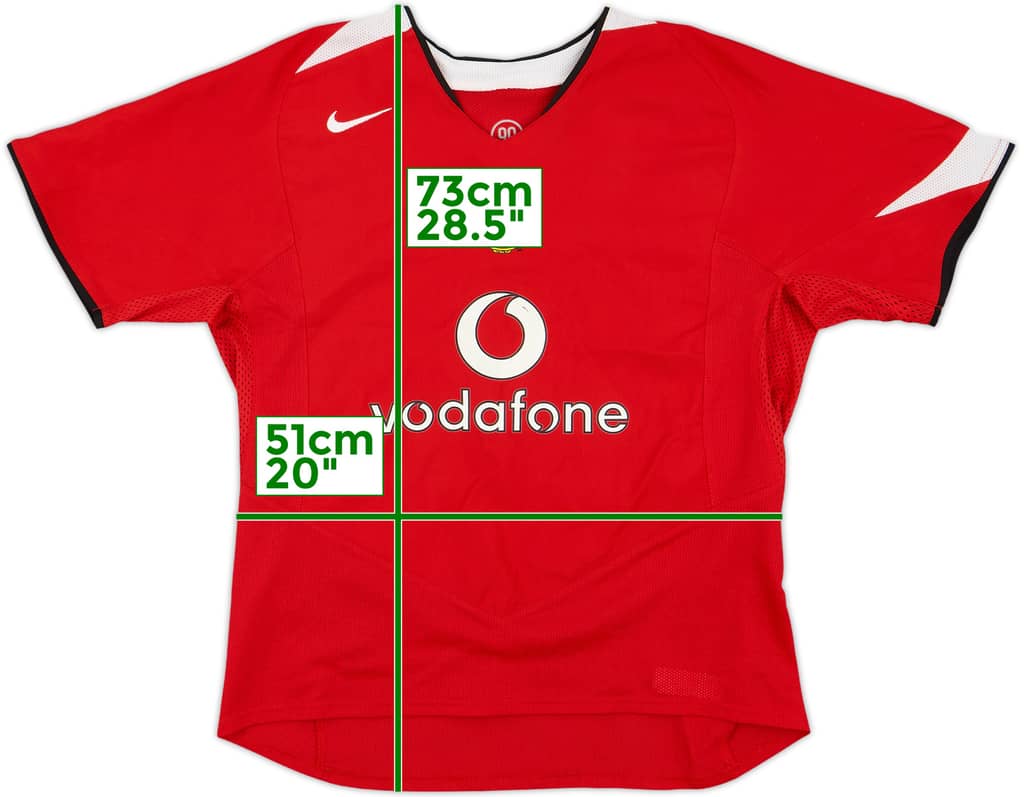 2004-06 Manchester United Home Shirt - 7/10 - (Women's M)