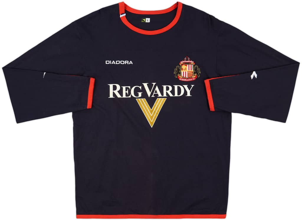 2004-05 Sunderland Diadora L/S Cotton Tee - 8/10 - (L)
