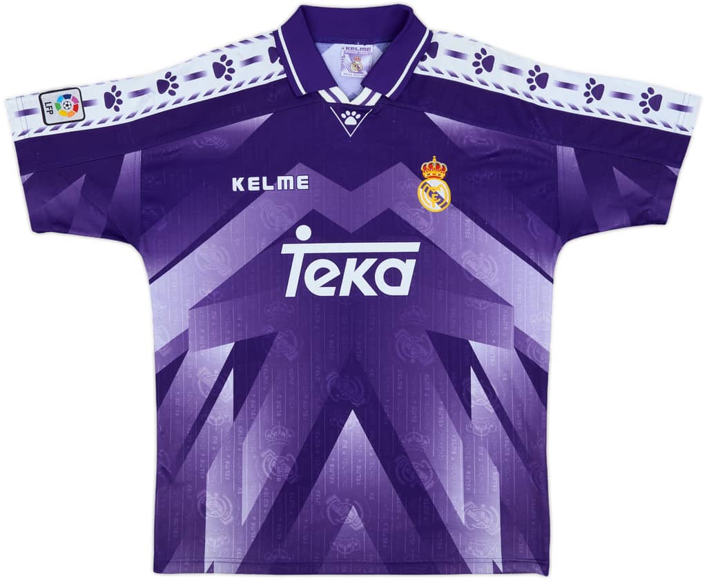 1996-97 Real Madrid Away Shirt - 8/10 - (XL)