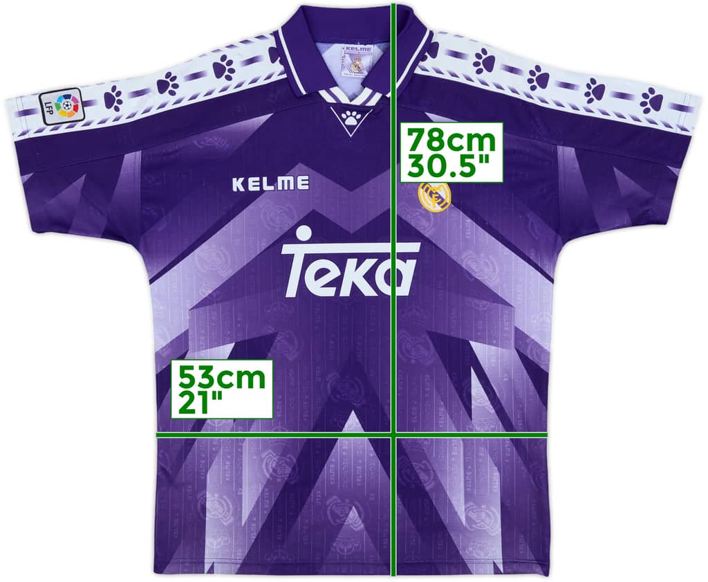 1996-97 Real Madrid Away Shirt - 8/10 - (XL)