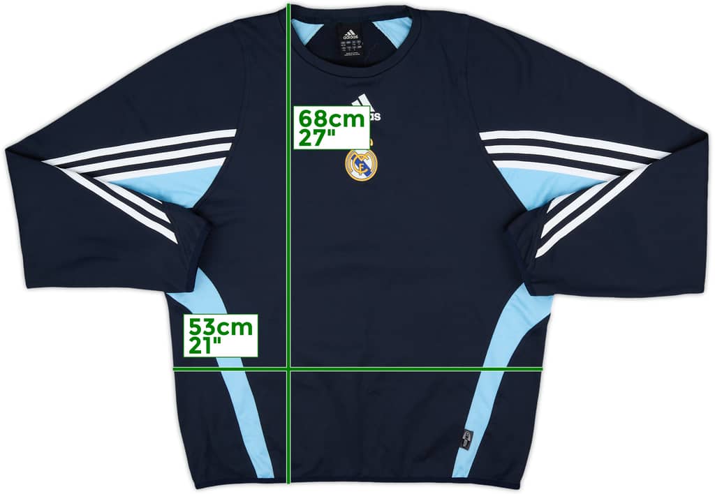 2003-04 Real Madrid adidas Sweat Top - 8/10 - (M)