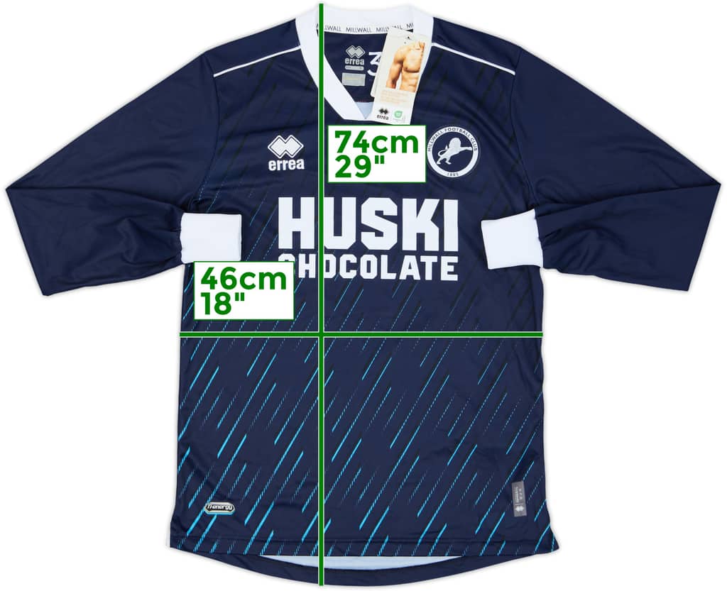 2023-24 Millwall Home L/S Shirt (S)