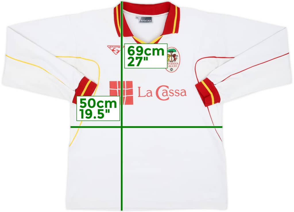 2001-02 Ravenna Away L/S Shirt - 8/10 - (M)