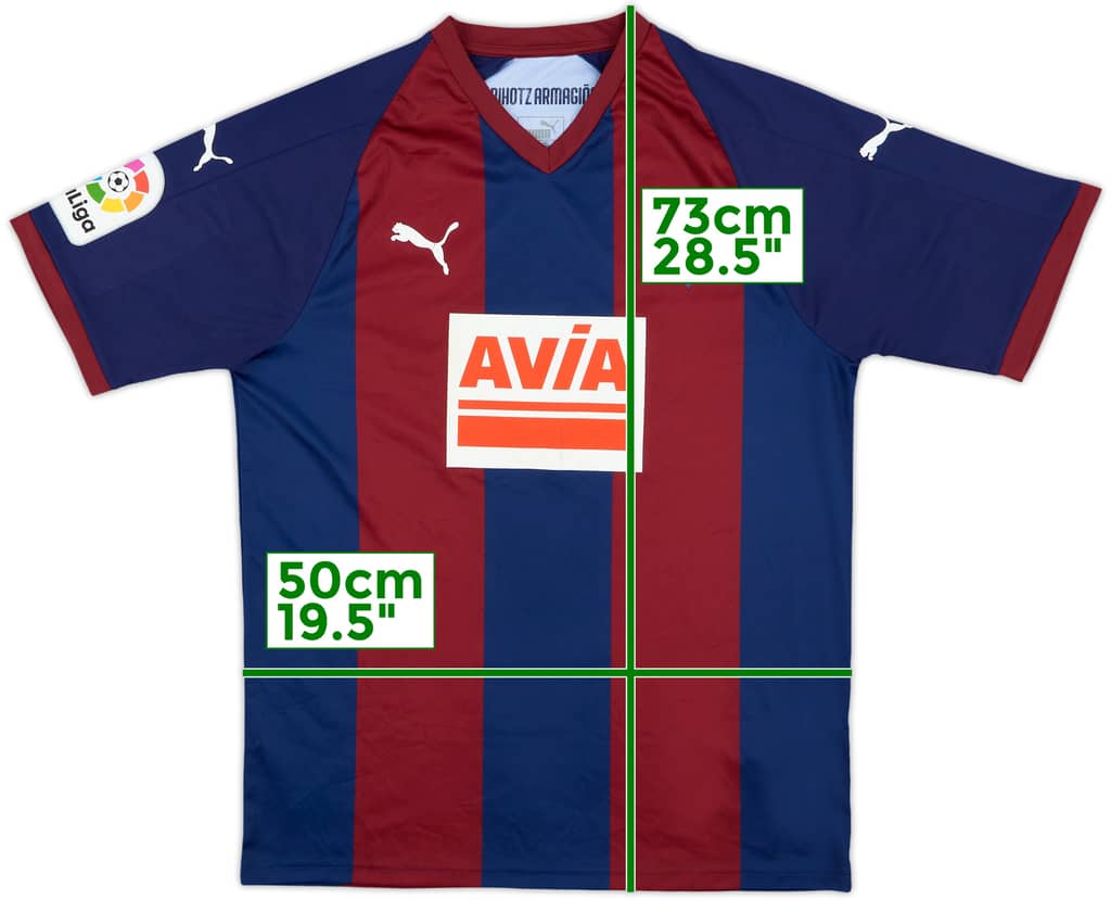 2017-18 Eibar Home Shirt - 7/10 - (L)