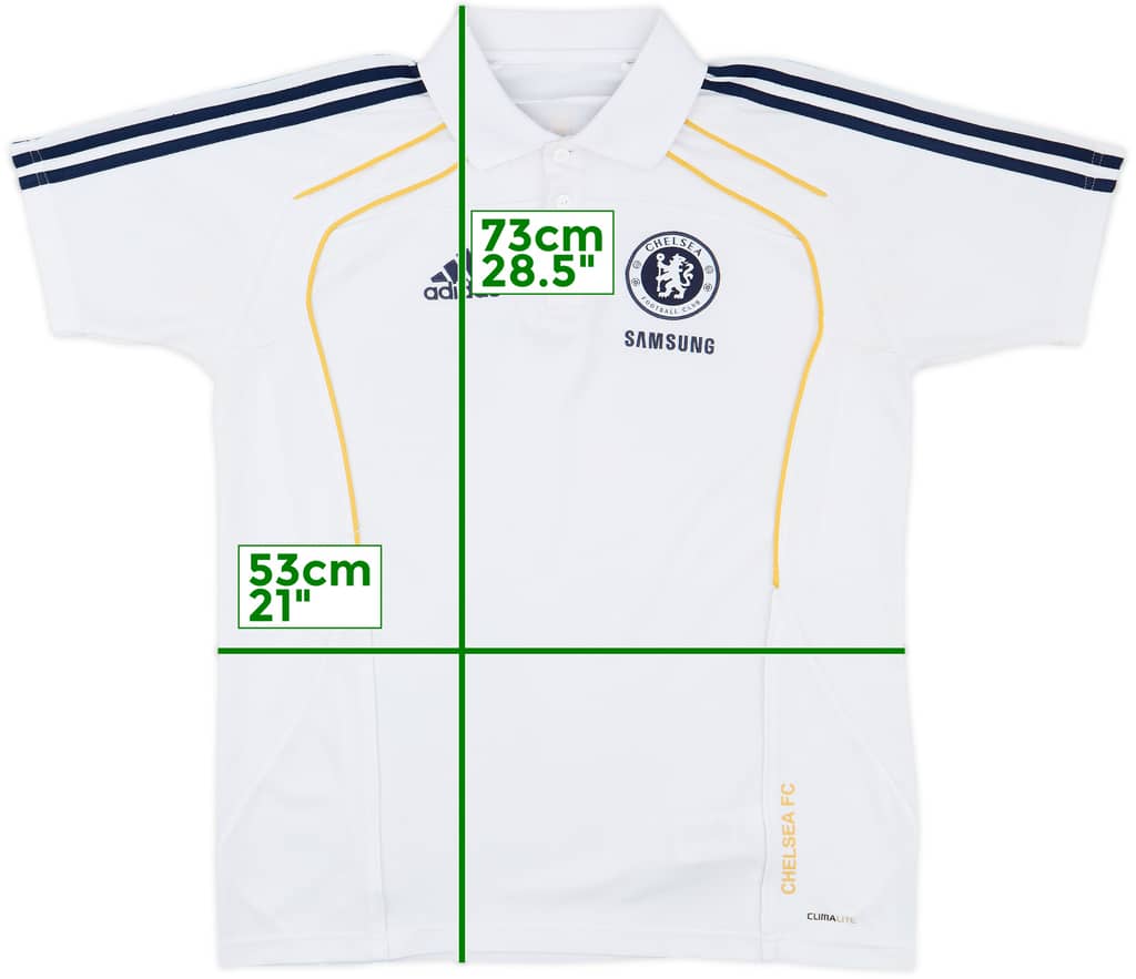 2010-11 Chelsea adidas Polo Shirt - 8/10 - (L)