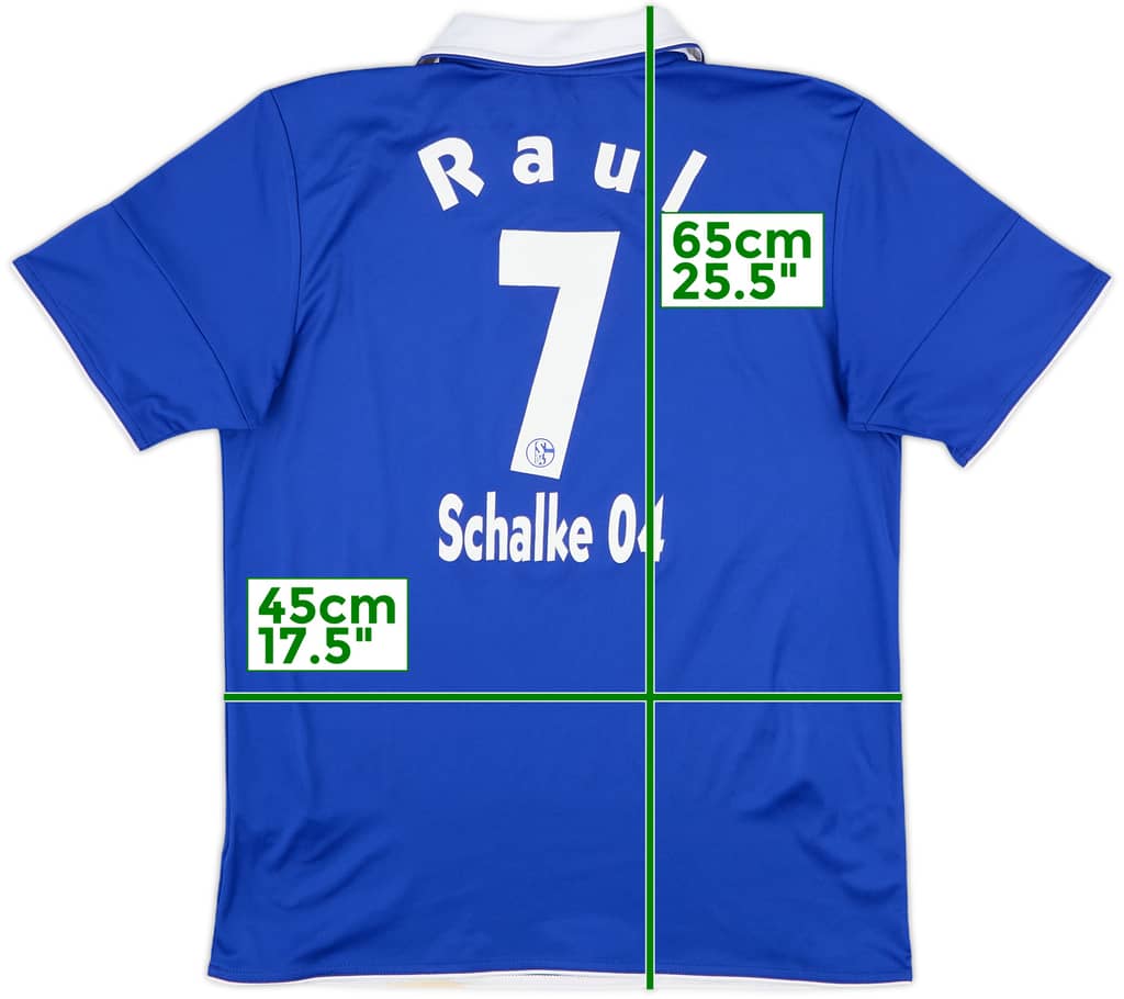 2010-12 Schalke Home Shirt Raul #7 - 6/10 - (L.Boys)