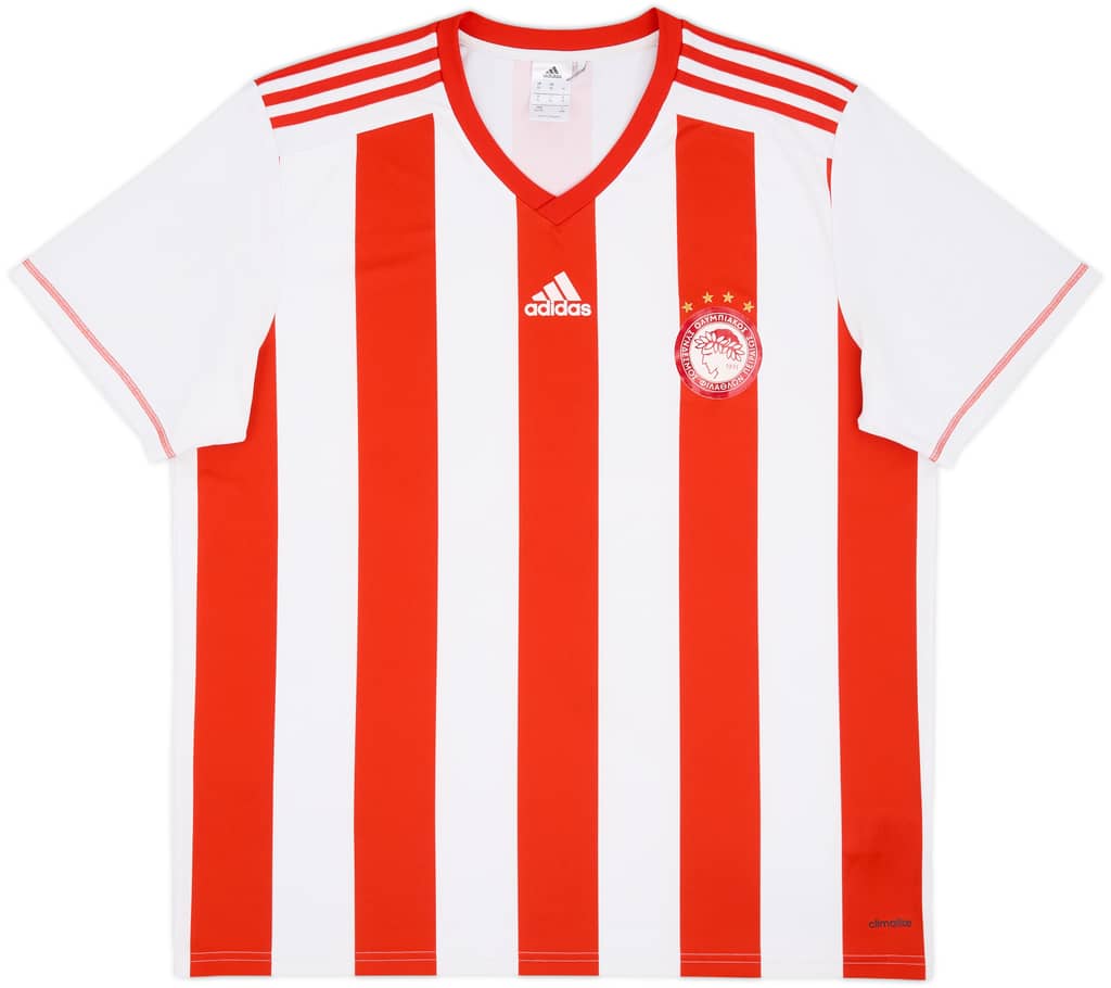 2015-16 Olympiakos Basic Home Shirt - 6/10 - (XL)