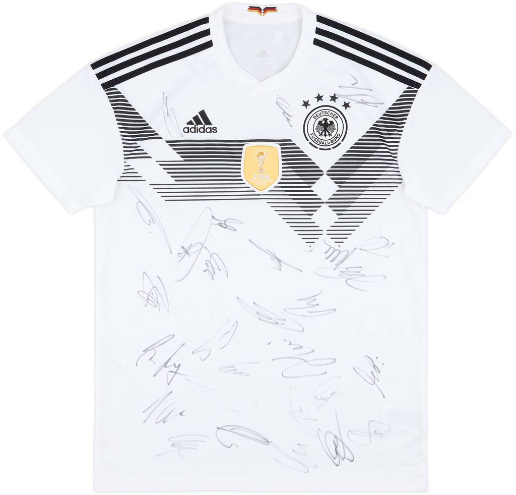 2018-19 Germany Squad Signed Home Shirt - 8/10 - (M)
