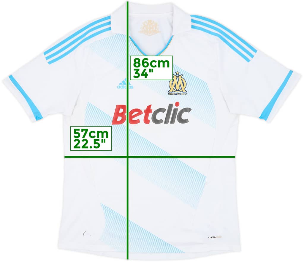 2011-12 Olympique Marseille Home Shirt - 8/10 - (XL)