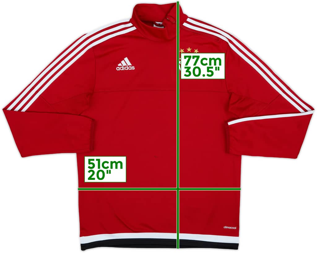 2015-16 Ajax adidas 1/4 Zip Drill Top - 8/10 - (M)
